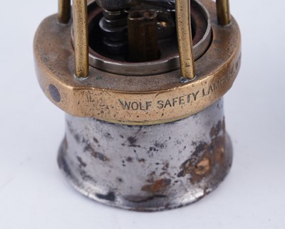Lot 198 - Two ‘Baby Wolf’ miners' lamps