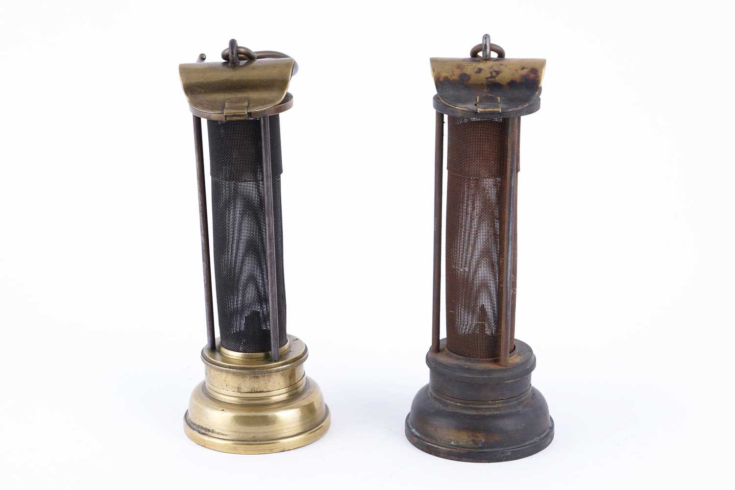 Lot 214 - Two 19th Century ‘Davy’ lamps