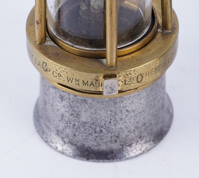 Lot 204 - Two 'Baby Wolf' miners' lamps