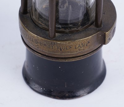 Lot 204 - Two 'Baby Wolf' miners' lamps