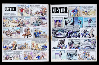 Lot 455 - Original artwork “Custer” by Geoff Campion