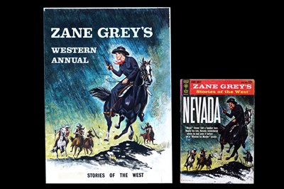 Lot 201 - Front cover artwork for Zane Grey’s “Stories of the West”