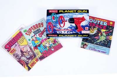 Lot 191 - British reprint comics; and a Planet Gun by Merit