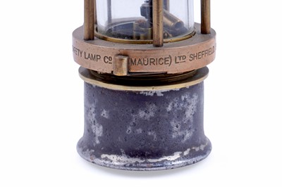 Lot 191 - Two ‘Baby Wolf’ miners' lamps; and a Wolf Type FG lamp