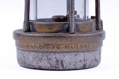 Lot 191 - Two ‘Baby Wolf’ miners' lamps; and a Wolf Type FG lamp