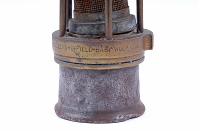 Lot 191 - Two ‘Baby Wolf’ miners' lamps; and a Wolf Type FG lamp
