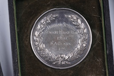 Lot 27 - Late 1920's silver school prize sporting medals