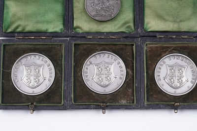 Lot 27 - Late 1920's silver school prize sporting medals