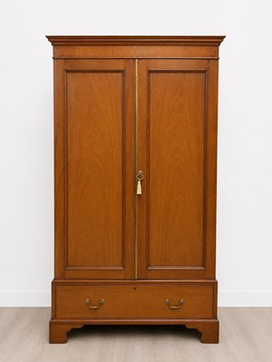 Lot 62 - A 19th Century mahogany wardrobe