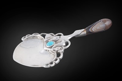 Lot 162 - A late 19th Century silver caddy spoon with heart shaped bowl