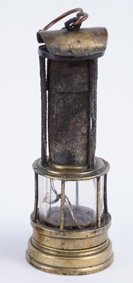 Lot 192 - A Joseph Cooke ‘Clanny’ lamp; and another