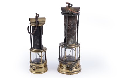 Lot 192 - A Joseph Cooke ‘Clanny’ lamp; and another
