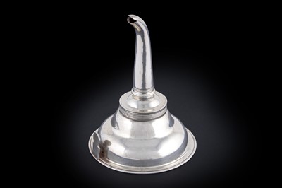 Lot 192 - A George III Scottish provincial wine funnel
