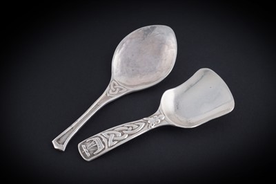 Lot 157 - Two Scottish provincial silver caddy spoons
