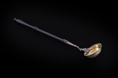 Lot 38 - An early 19th Century Norwegian silver punch ladle