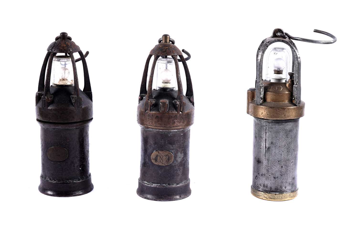 Lot 176 - Three French lamps