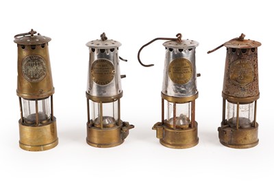 Lot 245 - Four Eccles miner's lamps
