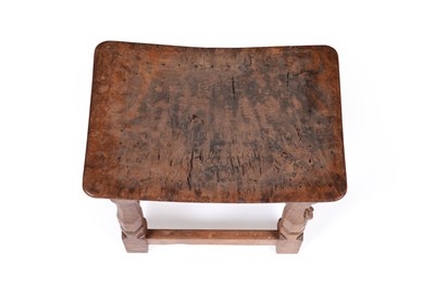 Lot 453 - Robert ‘Mouseman’ Thompson: an oak dish top stool