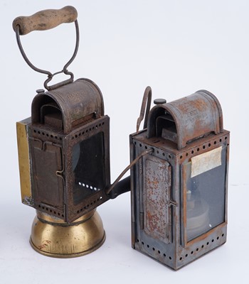 Lot 187 - Four early 20th Century carbide lanterns