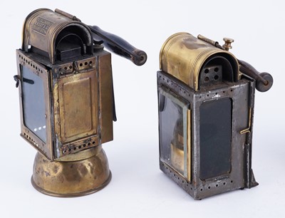Lot 187 - Four early 20th Century carbide lanterns