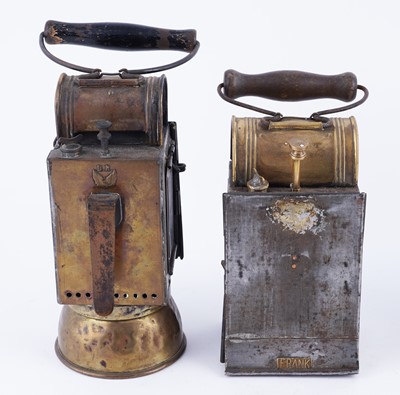 Lot 187 - Four early 20th Century carbide lanterns