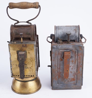 Lot 187 - Four early 20th Century carbide lanterns