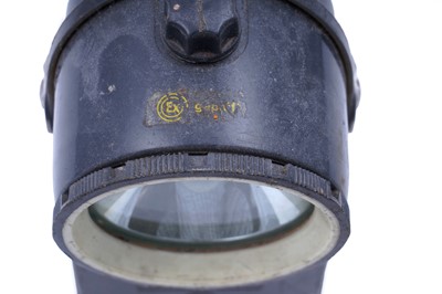 Lot 159 - Three helmets; and a collection of electric lights