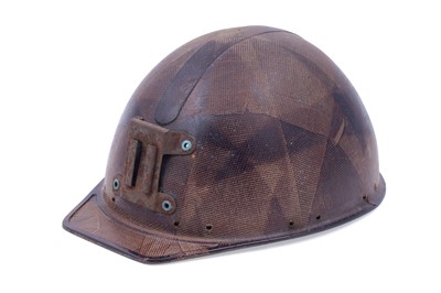 Lot 159 - Three helmets; and a collection of electric lights