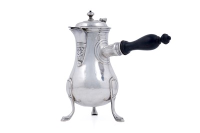 Lot 37 - An 18th Century French silver chocolate pot