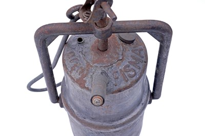 Lot 190 - A collection of nine early 20th Century carbide lamps