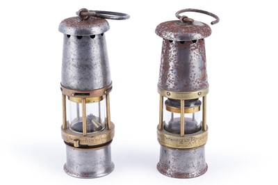 Lot 215 - Two ‘Baby Wolf’ miners' lamps