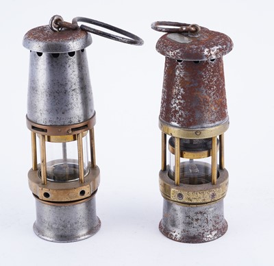 Lot 215 - Two ‘Baby Wolf’ miners' lamps