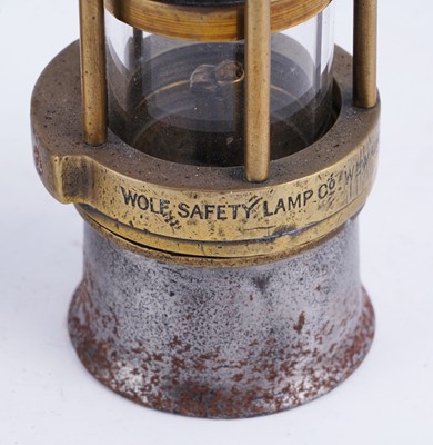 Lot 215 - Two ‘Baby Wolf’ miners' lamps