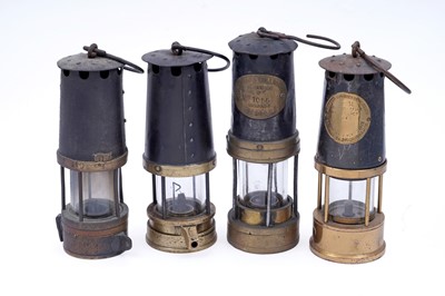 Lot 263 - Four safety lamps