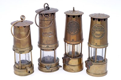 Lot 273 - Four safety lamps