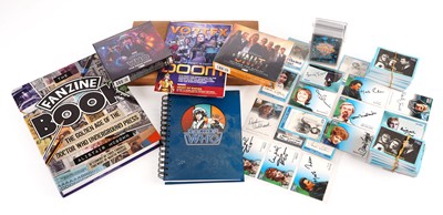 Lot 110 - A collection of Doctor Who Books, trading cards and CDs