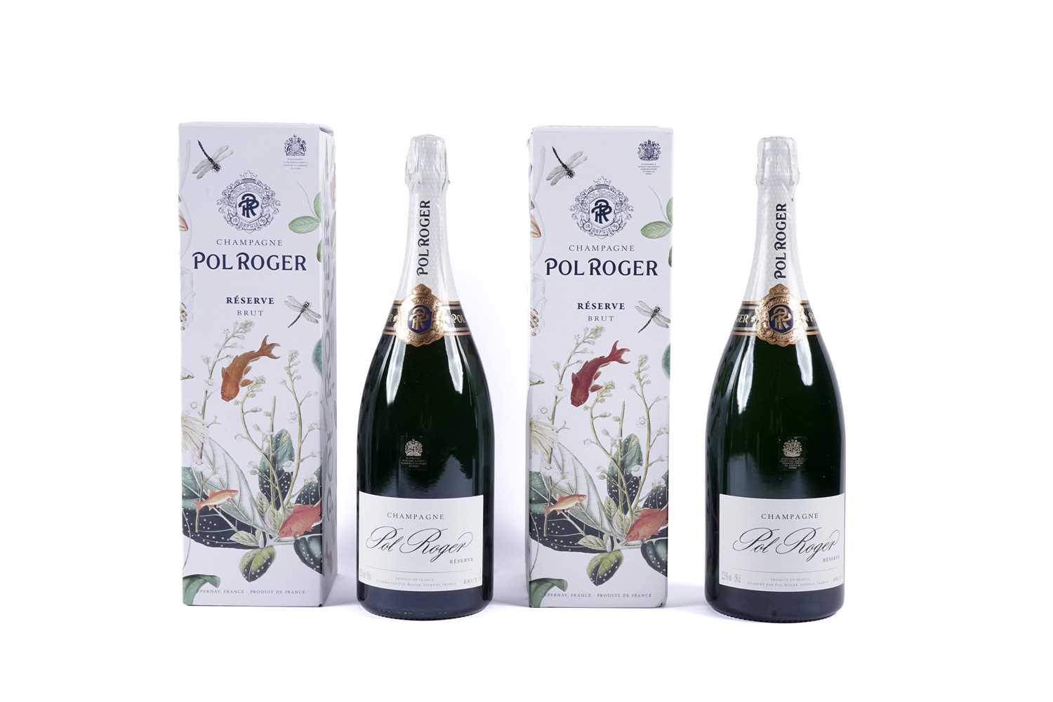 Lot 589 - Two bottles of Pol Roger Reserve Brut Champagne
