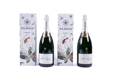 Lot 589 - Two bottles of Pol Roger Reserve Brut Champagne