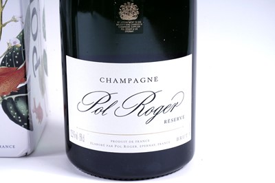 Lot 589 - Two bottles of Pol Roger Reserve Brut Champagne