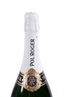 Lot 589 - Two bottles of Pol Roger Reserve Brut Champagne