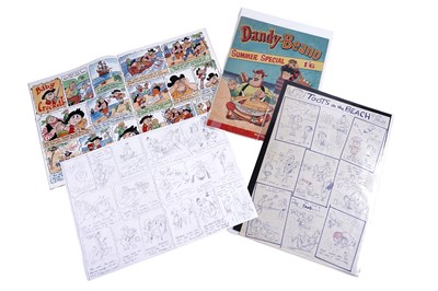 Lot 187 - Comics artwork by Bill Ritchie & a Dandy-Beano Summer Special 1963