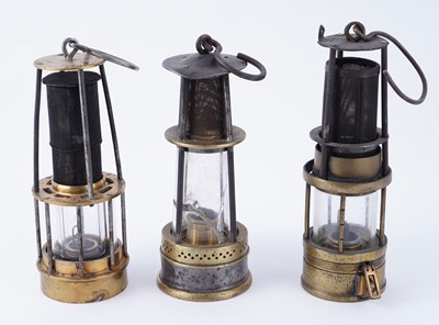 Lot 158 - Three lamps, including two 'Muesler' type lamps