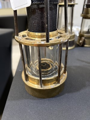 Lot 158 - Three lamps, including two 'Muesler' type lamps