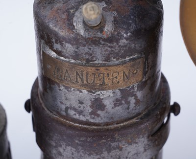 Lot 172 - A collection of seven carbide lamps