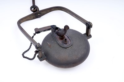 Lot 155 - Four 19th Century style French miner’s lamps