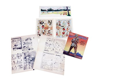 Lot 353 - Disney colouring book, original artwork and printer’s proofs