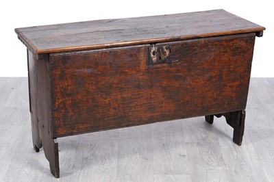 Lot 29 - An early 18th Century oak coffer