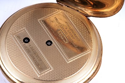 Lot 432 - Attributed to Breguet: a yellow gold cased quarter repeating pocket watch with parachute balance