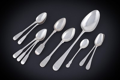 Lot 243 - Aberdeen: a Scottish provincial silver teaspoon; and other spoons