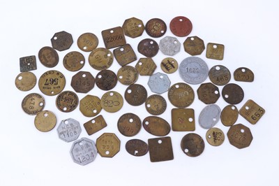 Lot A collection of pit tally tokens or checks